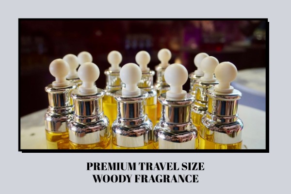 premium travel size woody fragrance